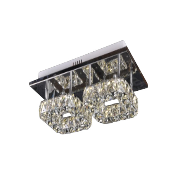 LED plafonjera sa dva objedinjena lustera
