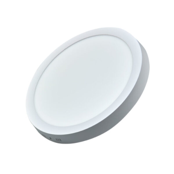 Beli LED okrugli panel na beloj pozadini jačine 24W