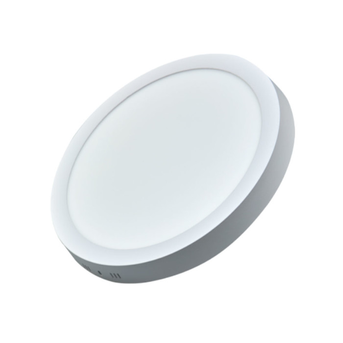 Beli LED okrugli panel na beloj pozadini jačine 24W